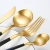 Import High Quality Stainless Steel Gold Plated Tableware set Stainless Steel Gold&Black 304 Wedding Cutlery Set from China