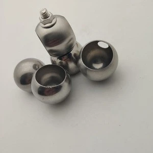 High quality stainless steel single hole diameter 32mm welded round ball door and window accessories decorative perforated ball