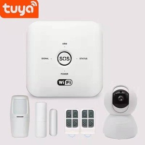 High Quality Tuya Smart Wireless Home Security Burglar Mobile Sim WIFI GSM Alarm System Kit