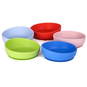 High Quality Unbreakable Food Grade Silicone Baby Feeding Bowl Set For Baby