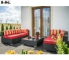 High quality used hotel sofa set  foshan Outdoor Furniture  factory Wicker Rattan aluminum garden sofa