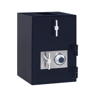 High Security commercial drop safe box top loading tipping bucket mechanical lock