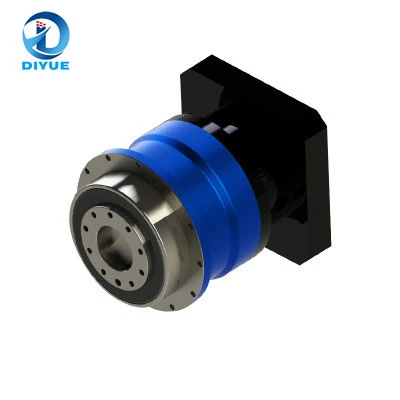 High speed ratio DIYUE VRT64 round flange output coaxial planetary helical gearbox reducer ratio16:1-100:1 for robot arm gearbox