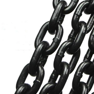 High Strength G80 alloy steel black welded chain lifting chain