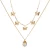 Import HongTong Collana Farfalla Gold-plated Layered Butterfly Pearl Pendant Womens Fashion Clavicle Chain Jewelry Pearl Necklace from China