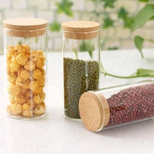Hot sale 100ml 4 oz glass jar for candle with cork lid