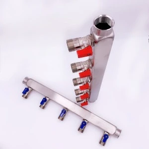 Hot sale 304 Stainless Steel Floor Heating Construction  Manifolds  For HVAC System