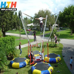 Hot sale attractive bungee jumping trampoline