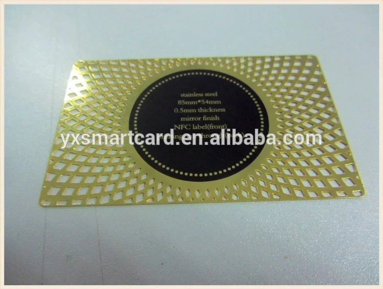 hot sale certified nfc metal business card access control card contactless card with M1 S70 and PET / PVC / PETG