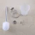 Import Hot sale chrome toilet brush with holder, toilet cup, decorative toilet brush holder from China