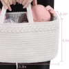 Hot Sale Cotton Rope Baby Organizer Basket Rope Nursery Storage Bin Diaper Caddy Organizer