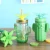 Import Hot Sale creative colored  16oz cactus mason jar glass and lids with Handle from China