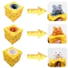 Hot Sale Cute Tricky Squeeze Cheese Mouse Anti Stress Squeeze Toys TPR Decompression Squishy Fidget Toy