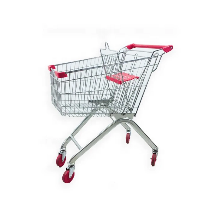 Hot sale metal material Supermarket shopping Trolley&stainless steel trolley