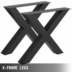 Hot Sale Table Legs  Black Wrought Brunched Power Coating Furniture Feet X-shaped Coffee Table Base Frame Metal Industrial