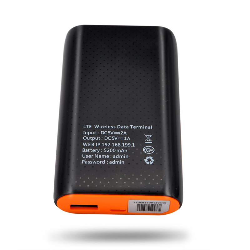 Hot sell 4G  Cat 4 hotspot 4G wireless Router with 5200mAh Power bank