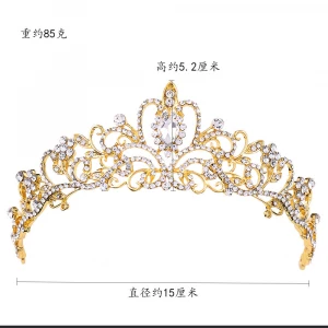 Hot selling Classic Bridal crown Rhinestones bridal Tiaras Wedding Hair jewelry wholesale ZGH1002