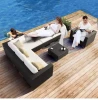 Hot Selling Courtyard Set Aluminum Garden Sofa Rattan Waterproof Set Furniture Outdoor Sofa