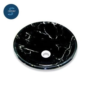 Hot selling marbling wash basin glass bowl tempered glass wash basin
