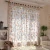 Import Hotel use European style grommet chrysanthemum pink curtain living room curtain set with valance from China