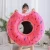 Import Huge Chocolate Strawberry Donut Inflatable Swim Ring Pool Float Pool Beach Toy for Adults from China