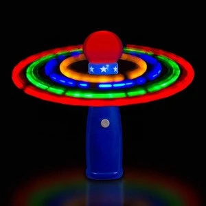 Hundred Powers Light Up Orbiter Spinning Wand toys LED Electronic Spin Toy Light-up Wand  Boys, Girls Moon Jelly Spinner toy