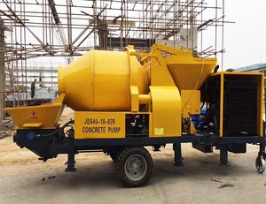 Hydraulic hopper concrete mixer pump for small project