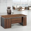 I shape luxury wood stationery table height adjustable melamine executive office furniture desk
