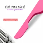 In Stock Premium Quality Custom Logo Eyelash Tweezers Stainless Steel Eyelash Extension Tweezers Set