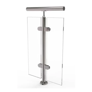 Indoor and Outdoor  Balcony Stair 304 316  Stainless Steel Railing Glass Handrail Balustrade