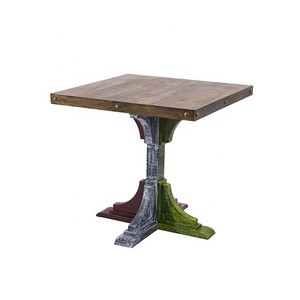 Industrial retro crank restaurant dining tables for cafe leisure bar