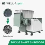Industrial Single Shaft HDPE Drum Shredder for Waste Plastic Wood Paper