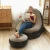 Inflatable Lounge Chair with Ottoman Blow Up Chaise Lounge Portable Lazy Sofa Set Indoor Outdoor