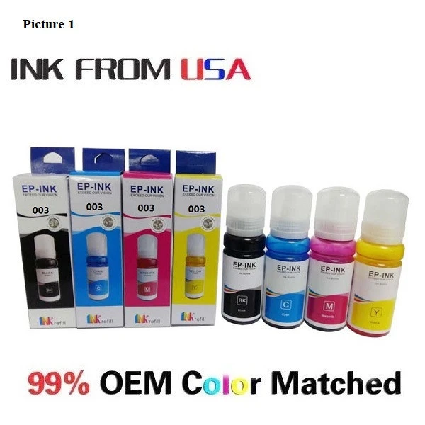Ink refill bottle for Epson ink bottle 003 004 005 Eco-Tank refill