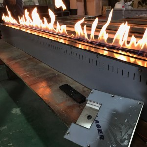 Inno living fire  72 inch ethanol chimenea electric in wall fireplace burner
