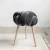 Import Ins Hot Sales Pink Velvet Knot Stool Handmade Knitted Foot Stool from China