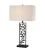 Import Interior Modern Open Void Angularity Metal Table Lamp In Black Bronze Finish from China