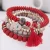 Import JC crystal Women 4 layers beaded bracelet handmade hamsa hand pendant crystal wood natural beads bracelets from China