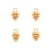 Import Jewelry Supplies 14K Gold Plated Pine Cone Pendant Charm for Bracelet Making from China