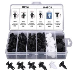 JINGTENG 100 PCS Car Rivet Automobile Clip Retainer Plastic Black Fastener Push Interior Accessories Auto Fastener And Clip