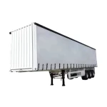 JOZOTG 3 Axles Box Structure Curtain Semi Trailer 45ft 53ft Side Open Container Side Curtain Semi Trailer