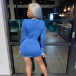 k20869d womens bodycon dress  side zipper dress women casual mini dress 2021 new arrival fashion streetwear