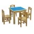 Import Kids kindergarten furniture children study table and chair set from China