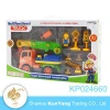 Kids plastic toys tow truck crane assemble vehicle play set