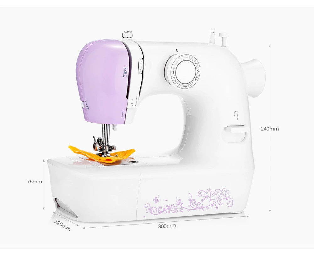 Kingone 1803 White+pink Stitch Sewing Machine Household Tailor Electric Sewing Machine with Factory Price