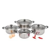 Kitchenware Wholesale Stainless Steel 12pcs Cookware Set Pot And Pan Set