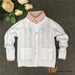 Knitted Baby Girls Cardigan Sweater Wholesale Children's Boutique Clothing