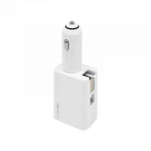 L-CUBIC Hot Selling Mobile Accessories car usb charger Classic LED Light Dual USB Car Charger