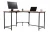 Import L-Shaped Metal Computer Desk white custom office desk from China