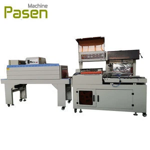 L type automatic shrink wrapping machine / shrink wrapping oven with new wind circulating / heat shrink film packing machine
